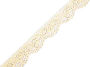 Wäschespitze elastisch Breite 16 mm Vanille